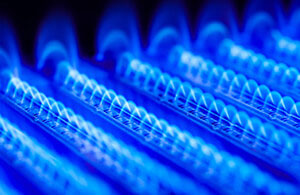 Image of natural gas blue flame