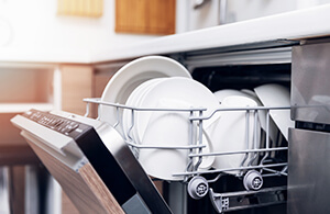 Image of open dishwasher