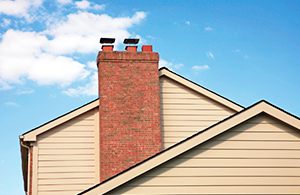 chimney on a home